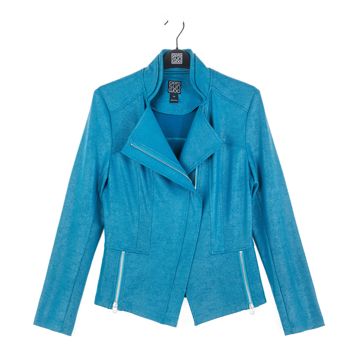 Clara Sunwoo Featured - Liquid Leather™ Signature Jacket - Teal