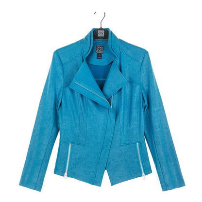 Clara Sunwoo Featured - Liquid Leather™ Signature Jacket - Teal