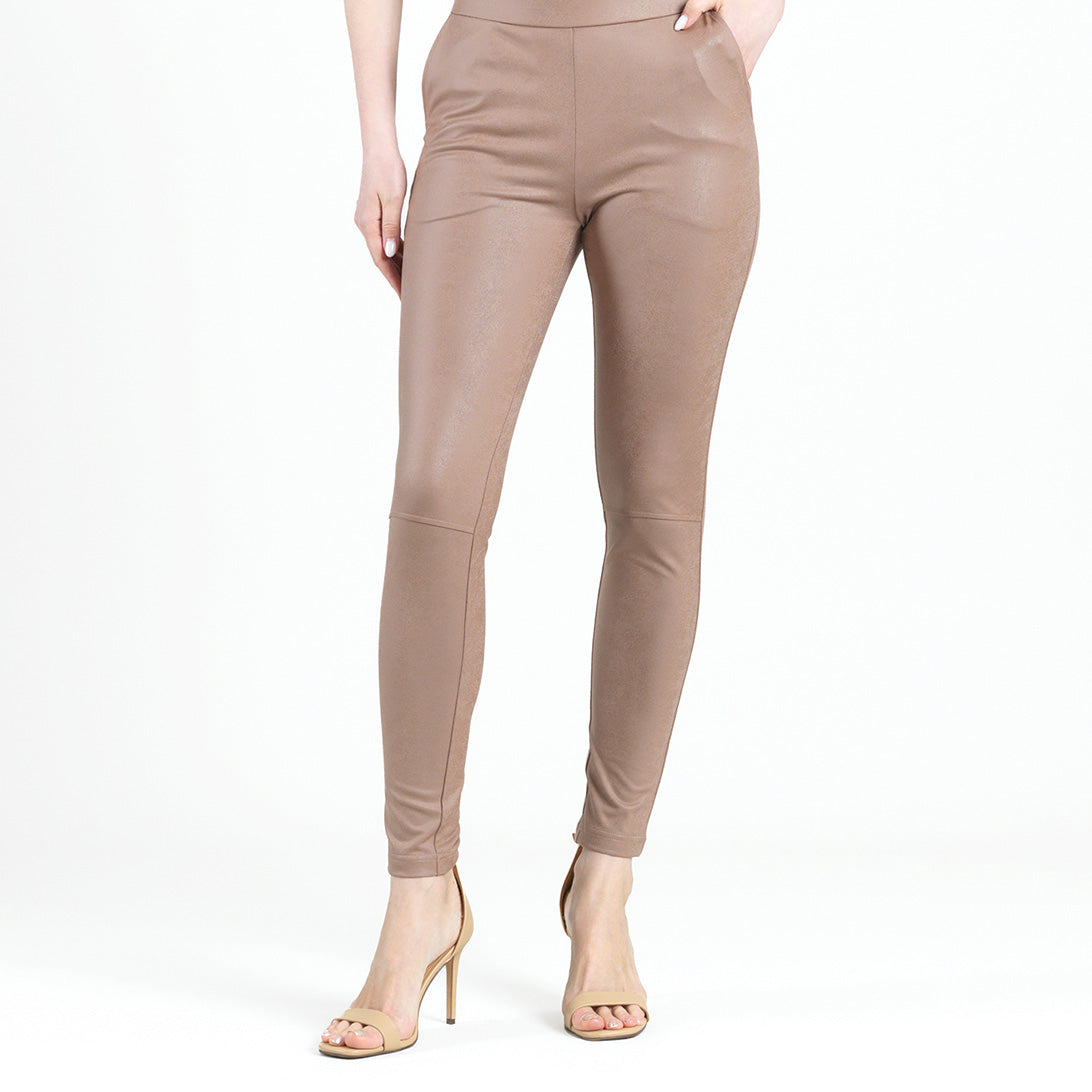 Clara Sunwoo Best Price - Liquid Leather™ Signature Skinny Pocket Pant - Taupe - Final Sale