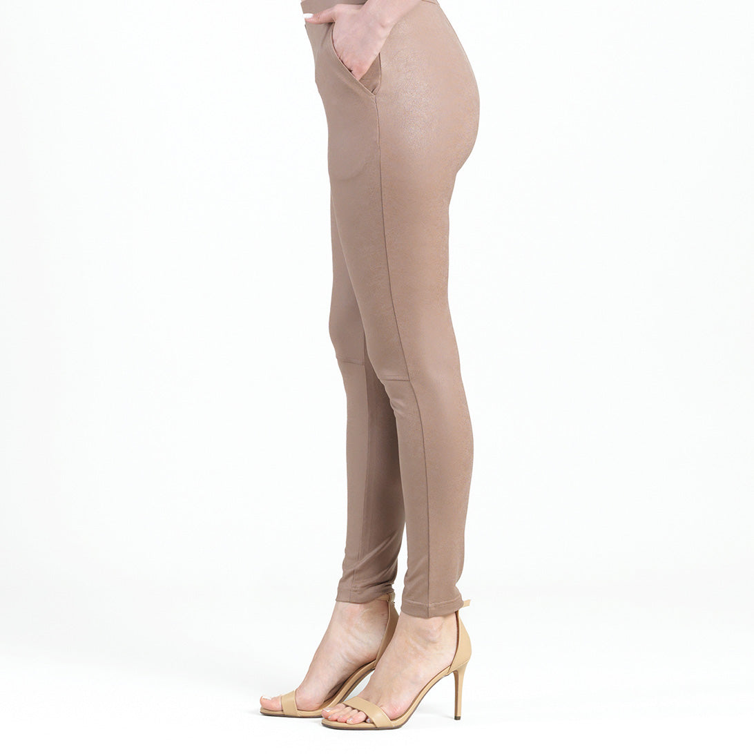 Clara Sunwoo Best Price - Liquid Leather™ Signature Skinny Pocket Pant - Taupe - Final Sale