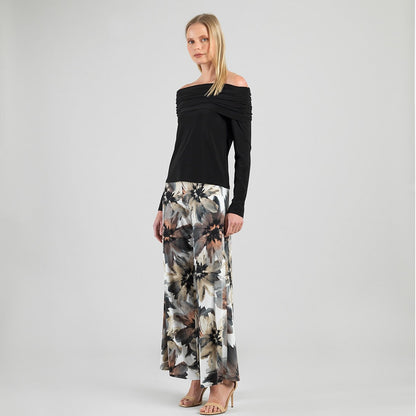 Clara Sunwoo Deals - Ruched Off-Shoulder Top - Black - Final Sale