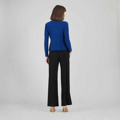 Clara Sunwoo Classic - Long Sleeve Loop Front Top - Cobalt - Final Sale
