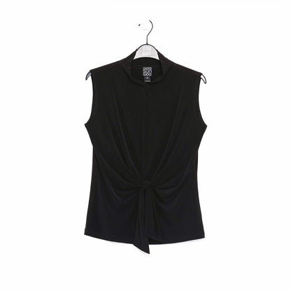 Clara Sunwoo Special Offer - Sleeveless Center Front Tie Top - Black - Final Sale!