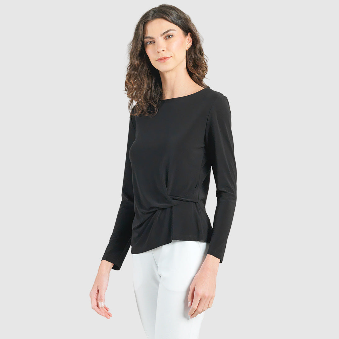 Clara Sunwoo Trending - Side Twist Top - Black