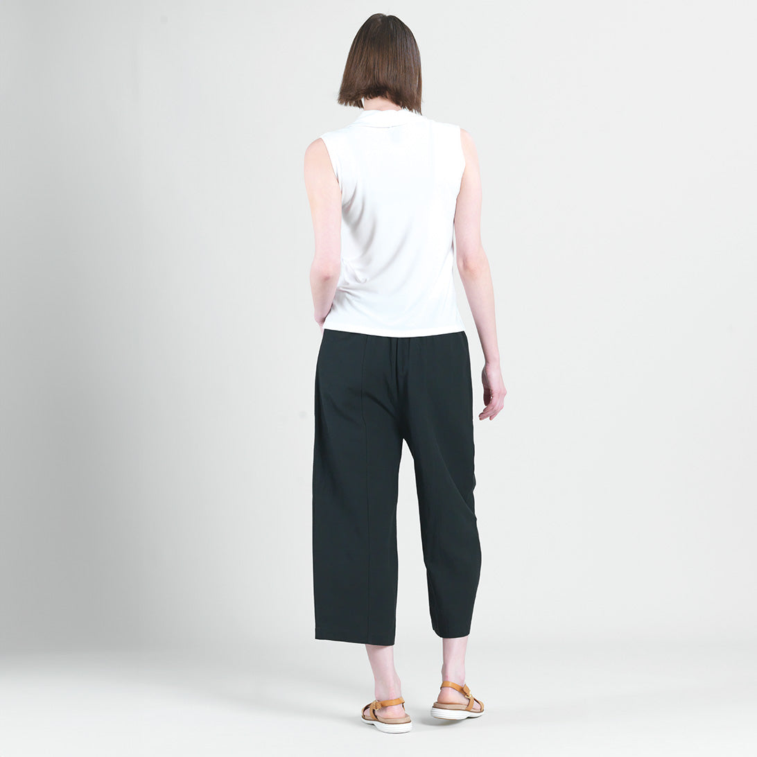 Clara Sunwoo Top Pick - Sleeveless Draped Cowl Neck Top - White - Final Sale