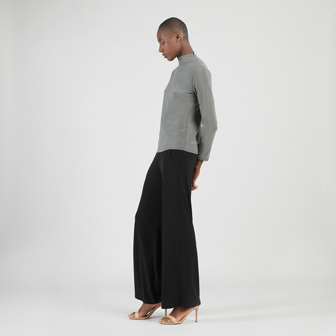 Clara Sunwoo Sale - Mock Funnel Neck Top - Olive - Final Sale