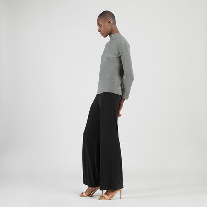 Clara Sunwoo Sale - Mock Funnel Neck Top - Olive - Final Sale