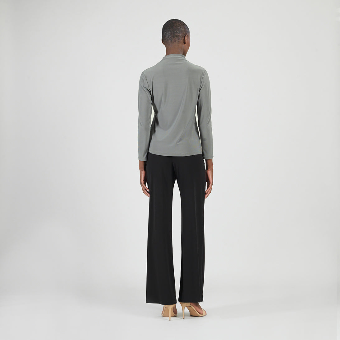 Clara Sunwoo Sale - Mock Funnel Neck Top - Olive - Final Sale