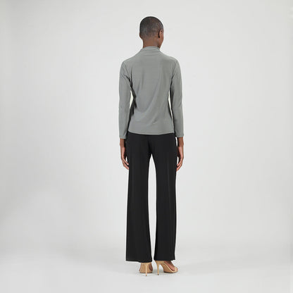 Clara Sunwoo Sale - Mock Funnel Neck Top - Olive - Final Sale