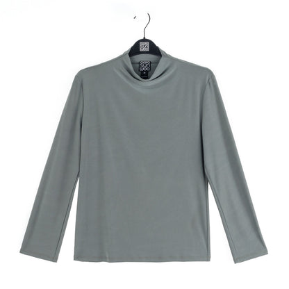 Clara Sunwoo Sale - Mock Funnel Neck Top - Olive - Final Sale