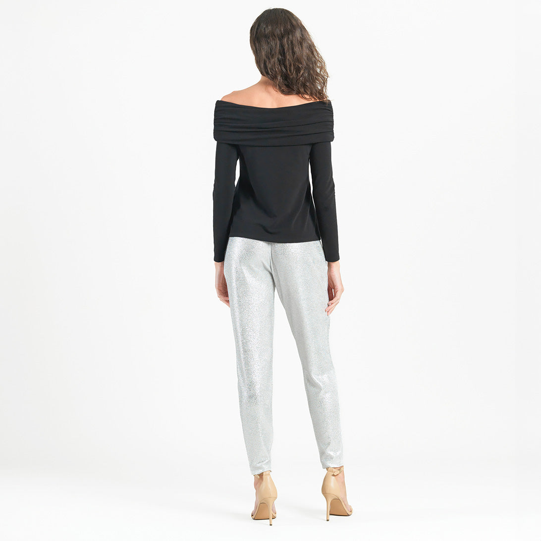 Clara Sunwoo Best Price - Ultra Cozy - Ruched Off-Shoulder Sweater Top - Black - Final Sale