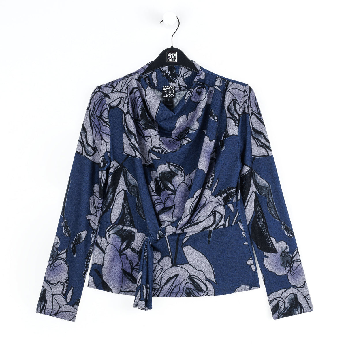 Clara Sunwoo Latest - Ultra Cozy - Long Sleeve Loop Front Sweater Top - Rose Sketch - Final Sale