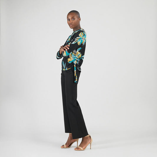 Clara Sunwoo Deals - Cozy Knit - Textured Side Pull-Tie Sweater Top - Butterfly Orchid - Final Sale