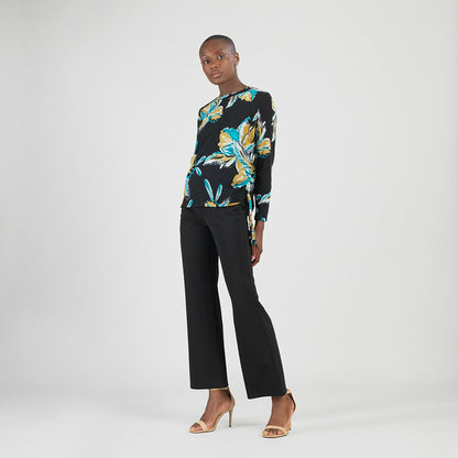 Clara Sunwoo Deals - Cozy Knit - Textured Side Pull-Tie Sweater Top - Butterfly Orchid - Final Sale