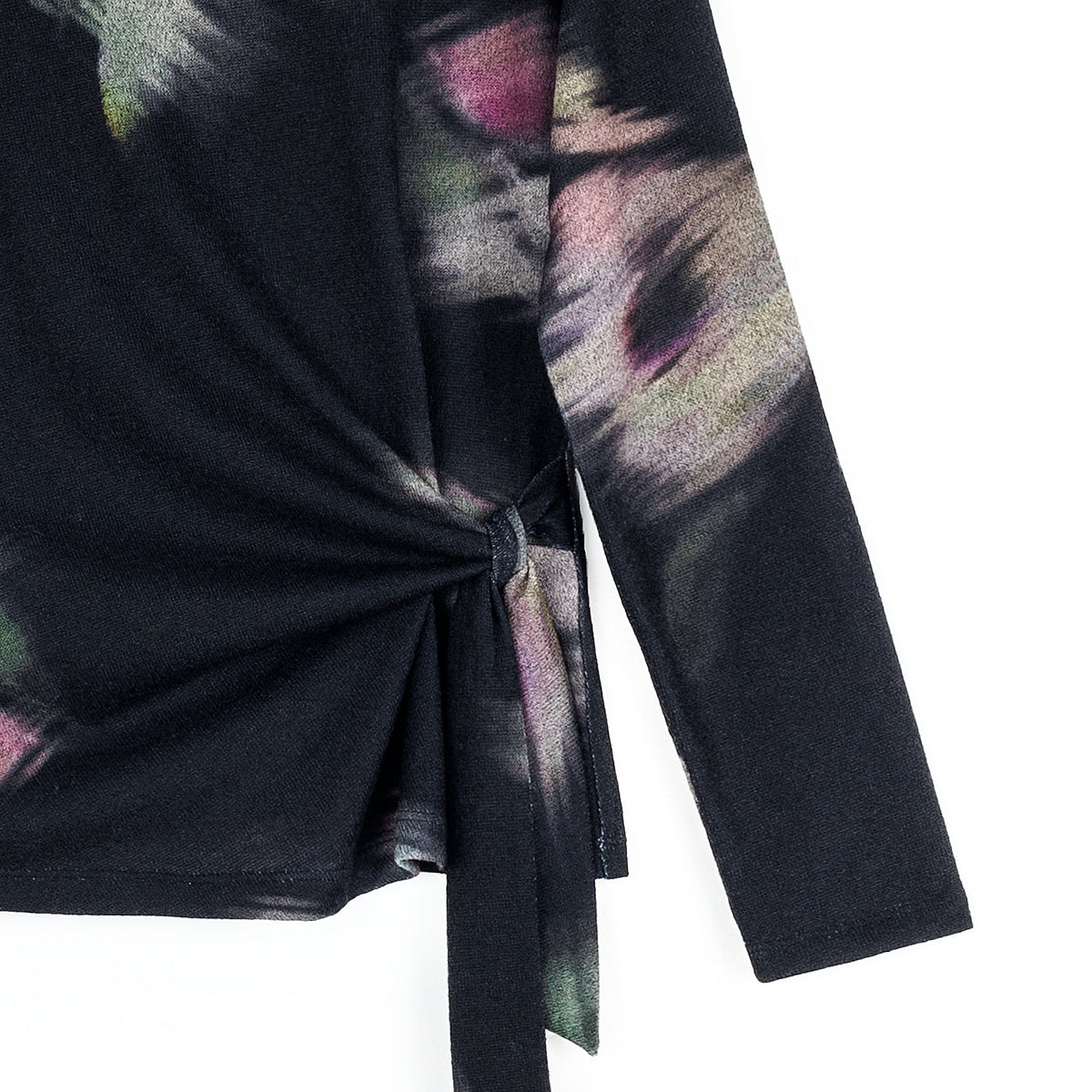 Clara Sunwoo Everyday - Cozy Knit - Side Tie Waist Sweater Top - Shadow Brush