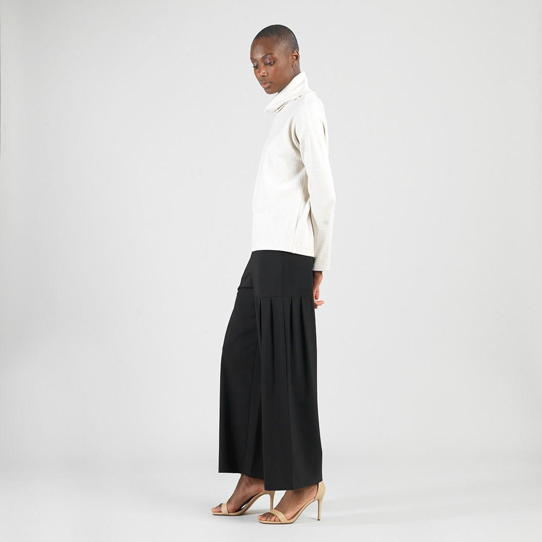 Clara Sunwoo Special Offer - Soft Ribbed - Cowl Turtleneck Sweater Top - Oatmeal - Final Sale