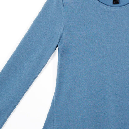 Clara Sunwoo Trusted - French Terry-Like Knit - Parachute Hem Sweater Tunic - Powder Blue - Final Sale!