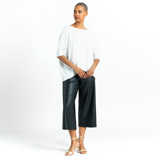 Clara Sunwoo Customer Favorite - Ultra Cozy - Side Tipped Sweater Top - Ivory - Final Sale!