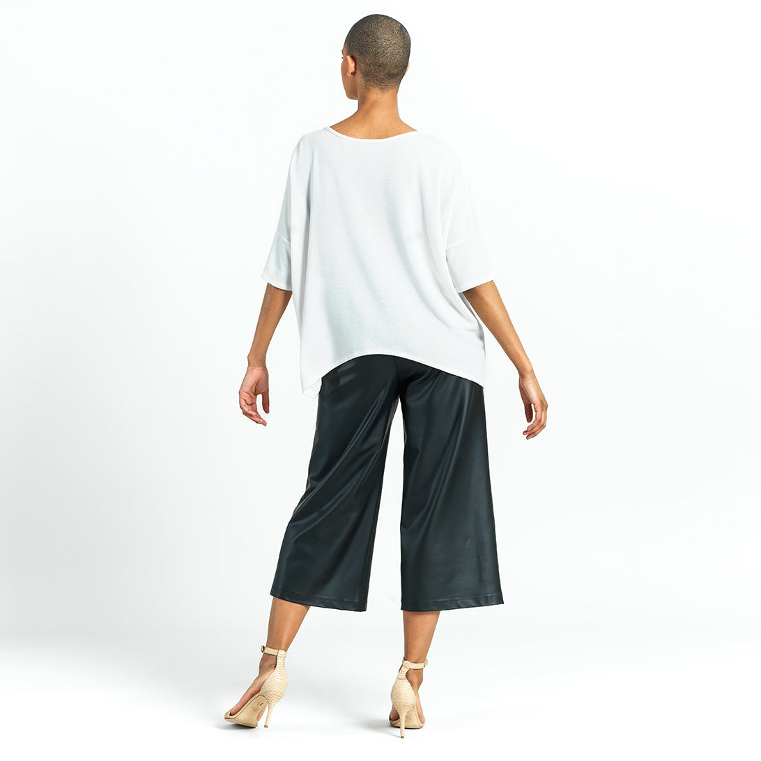 Clara Sunwoo Customer Favorite - Ultra Cozy - Side Tipped Sweater Top - Ivory - Final Sale!