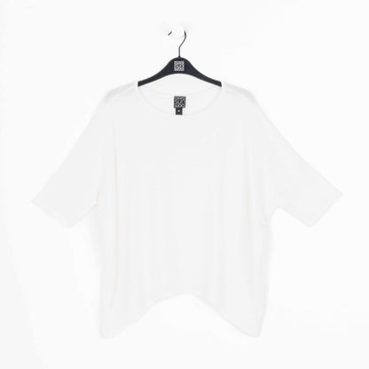 Clara Sunwoo Customer Favorite - Ultra Cozy - Side Tipped Sweater Top - Ivory - Final Sale!