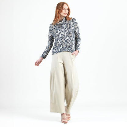 Clara Sunwoo Everyday - Cozy Texture - Tipped Hem Sweater - Python Scale - Final Sale!
