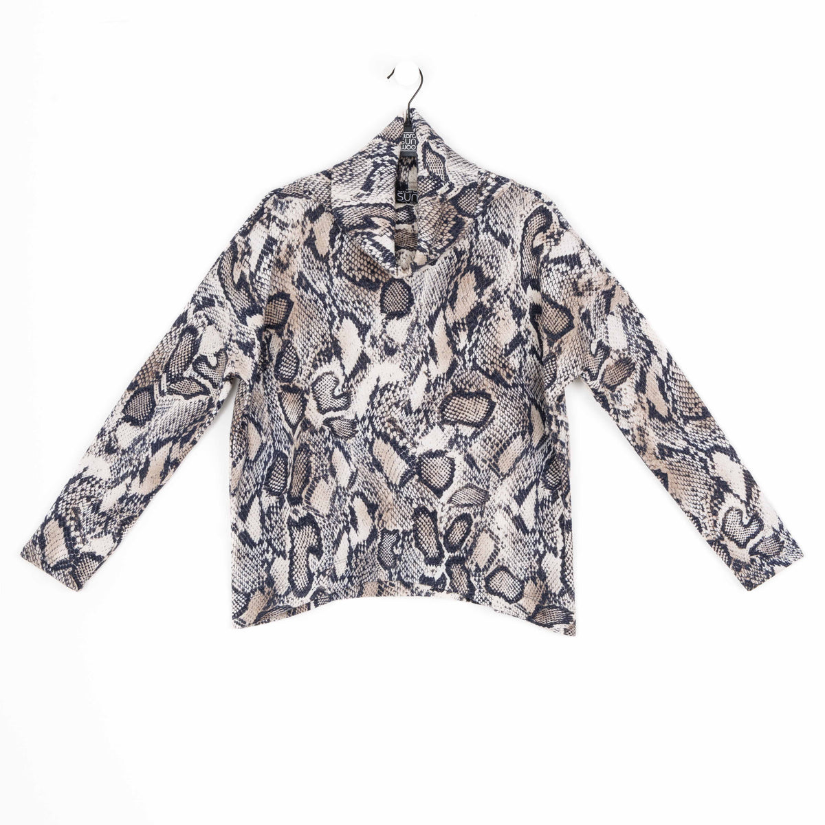 Clara Sunwoo Everyday - Cozy Texture - Tipped Hem Sweater - Python Scale - Final Sale!