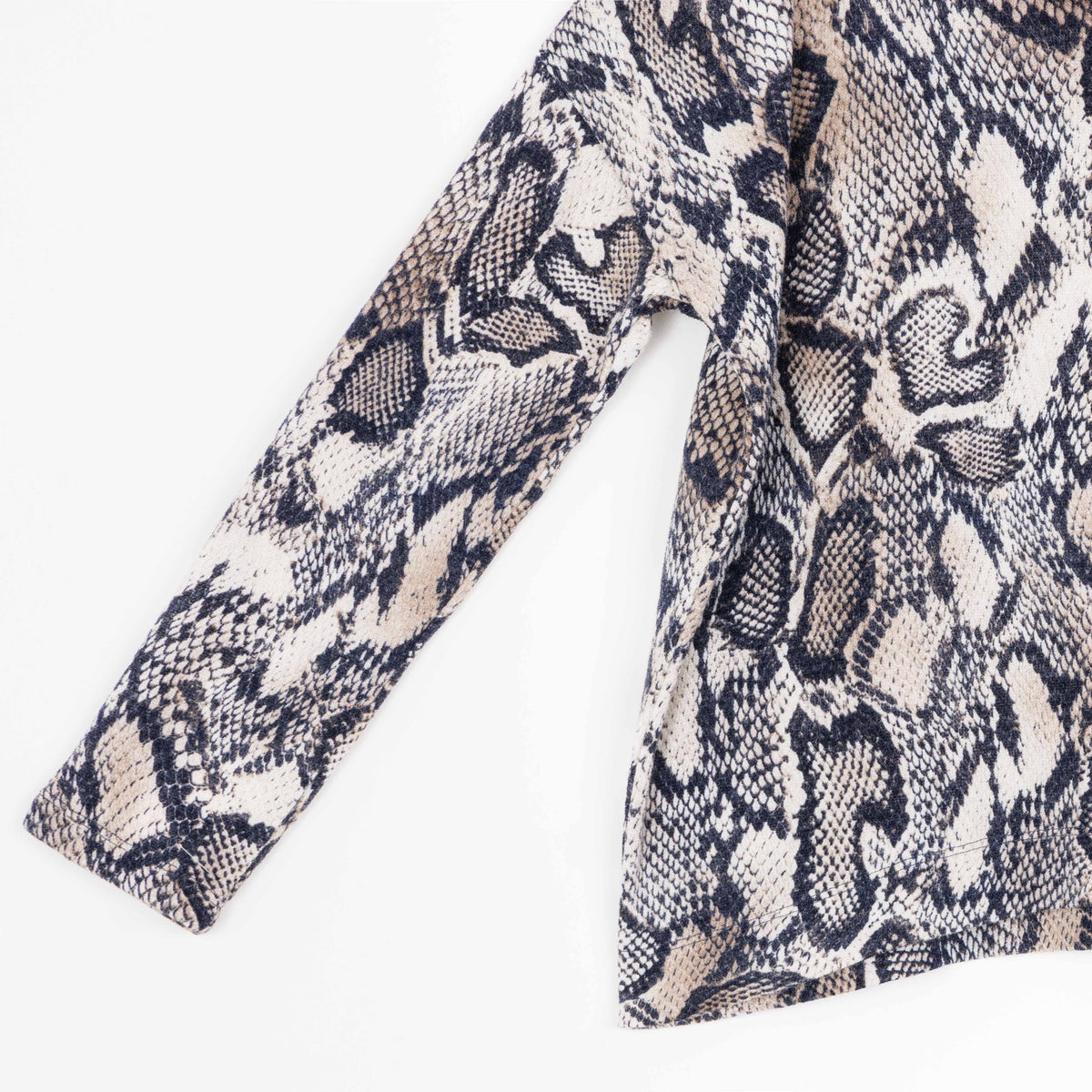 Clara Sunwoo Everyday - Cozy Texture - Tipped Hem Sweater - Python Scale - Final Sale!