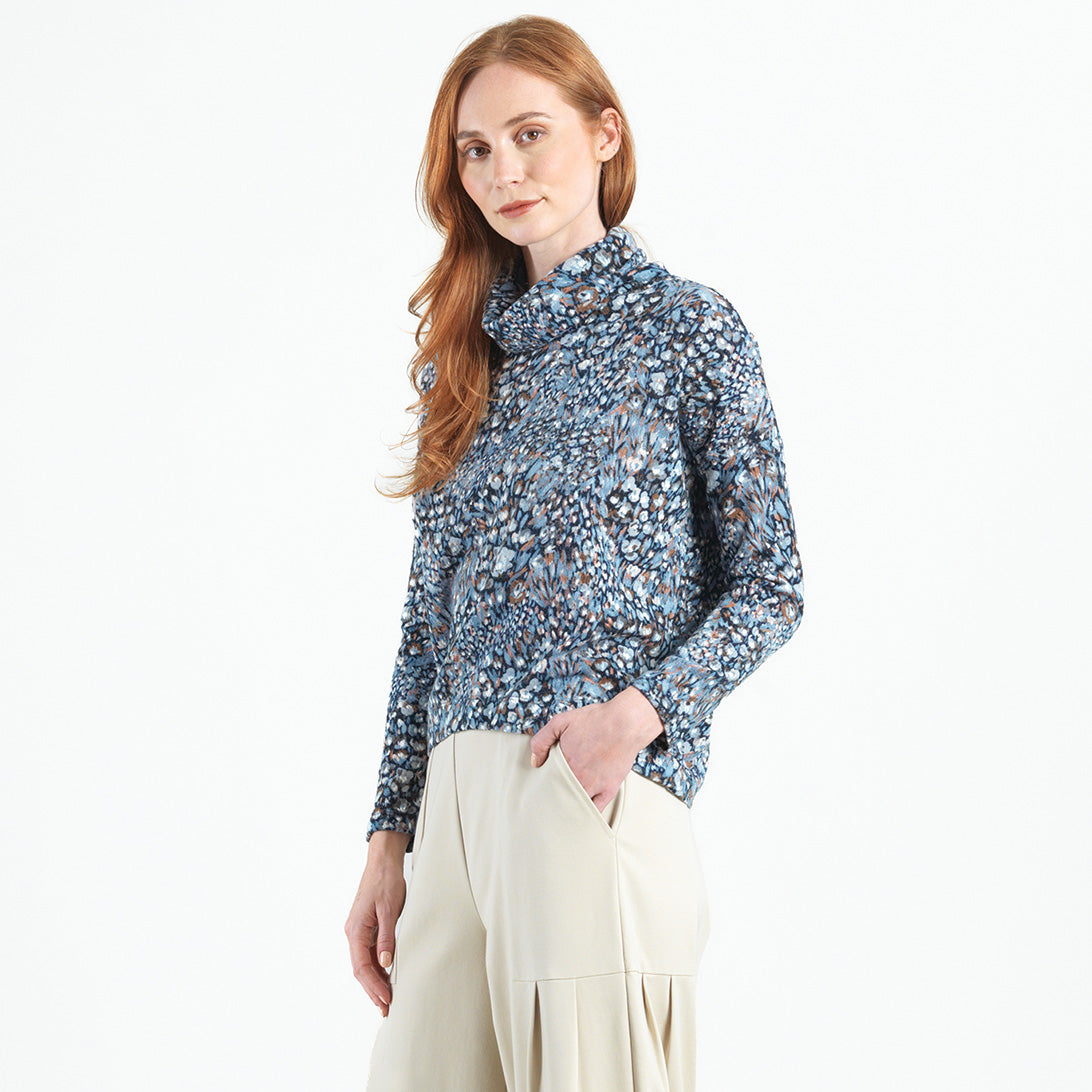 Clara Sunwoo Hot Sale - Cozy Texture - Textured Tipped Hem Sweater - Floral Puff - Final Sale!