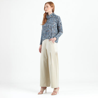 Clara Sunwoo Hot Sale - Cozy Texture - Textured Tipped Hem Sweater - Floral Puff - Final Sale!