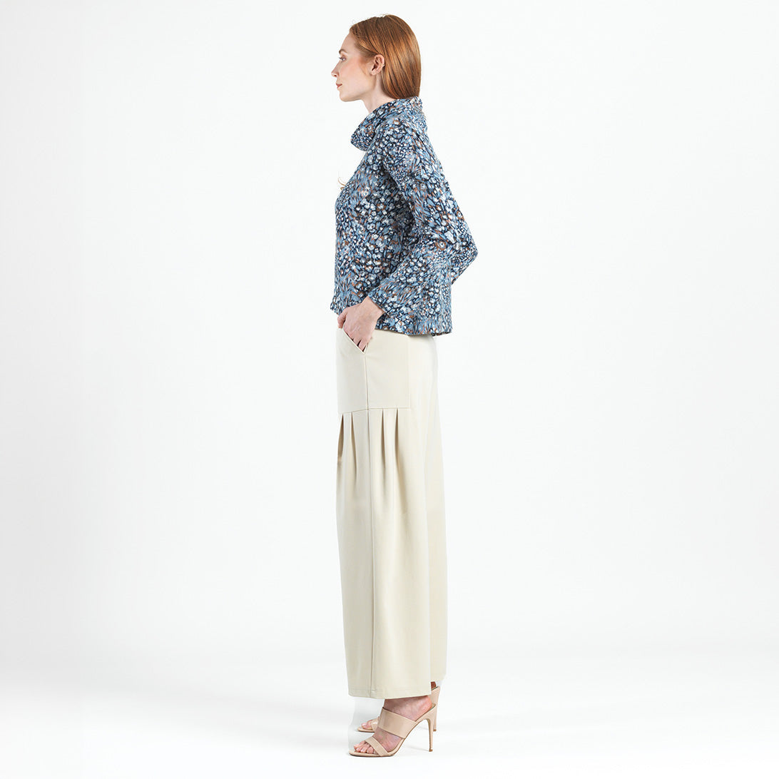 Clara Sunwoo Hot Sale - Cozy Texture - Textured Tipped Hem Sweater - Floral Puff - Final Sale!