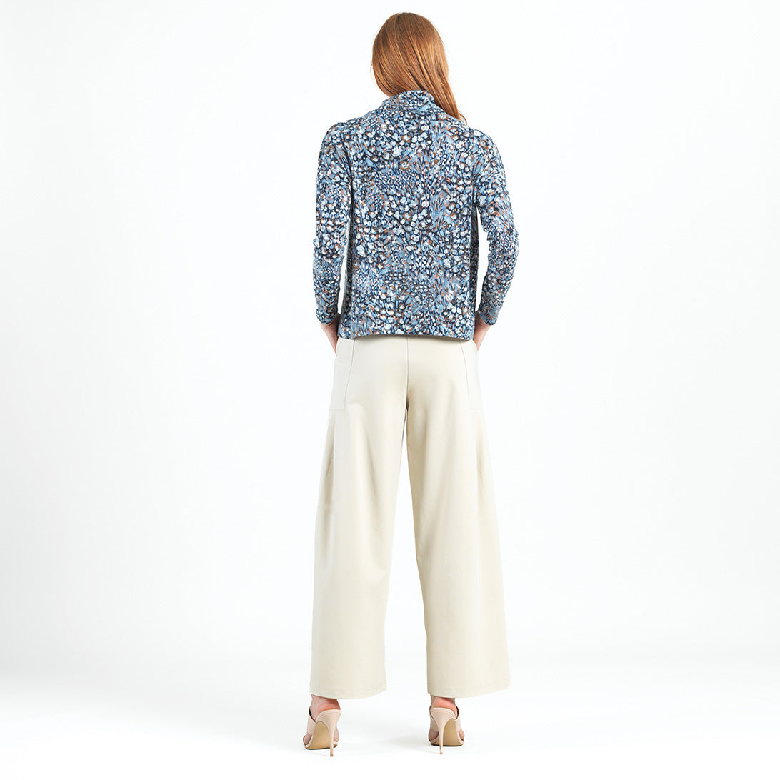 Clara Sunwoo Hot Sale - Cozy Texture - Textured Tipped Hem Sweater - Floral Puff - Final Sale!