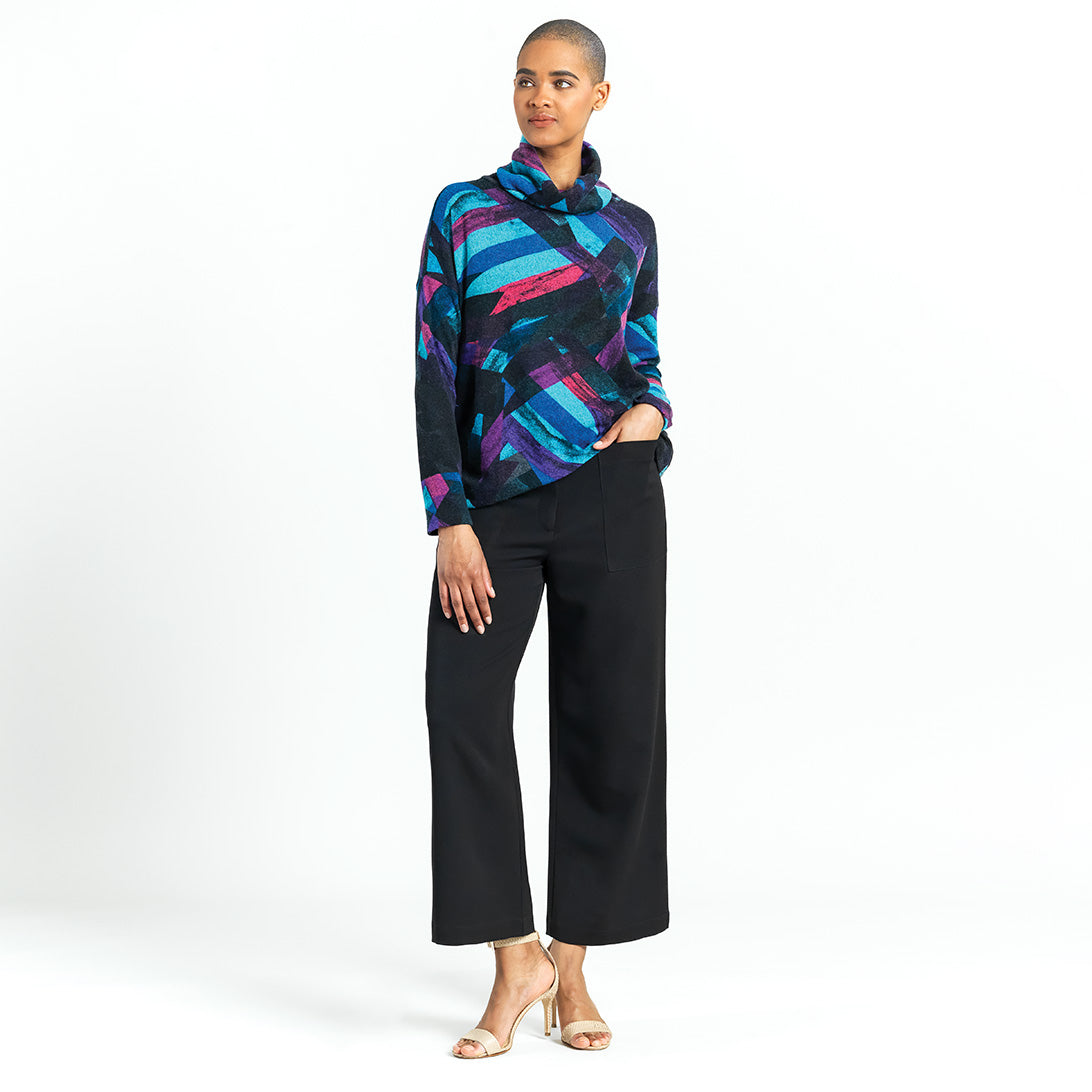 Clara Sunwoo Sale - Lightweight Cozy - Tipped Hem Sweater - Ribbon Stripe - Final Sale!