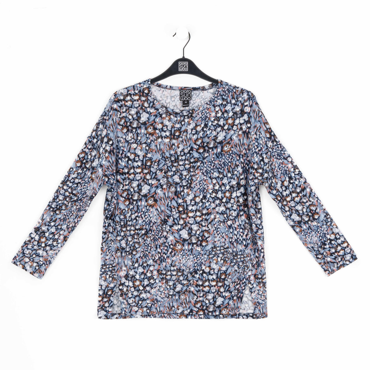 Clara Sunwoo Featured - Cozy Texture - Textured Vented Sweater Tunic - Floral Puff - Final Sale