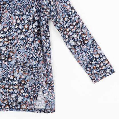 Clara Sunwoo Featured - Cozy Texture - Textured Vented Sweater Tunic - Floral Puff - Final Sale