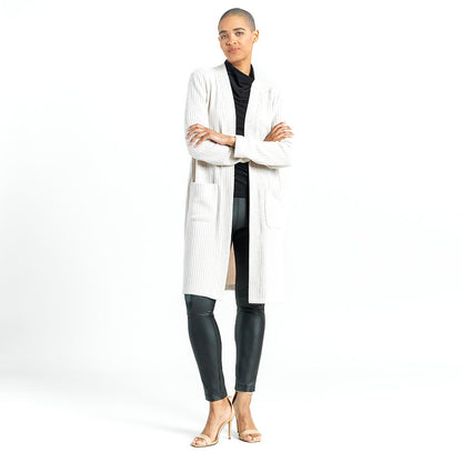 Clara Sunwoo Deals - Chunky Ribbed - Modern Pocket Sweater Cardigan - Sand - Final Sale!