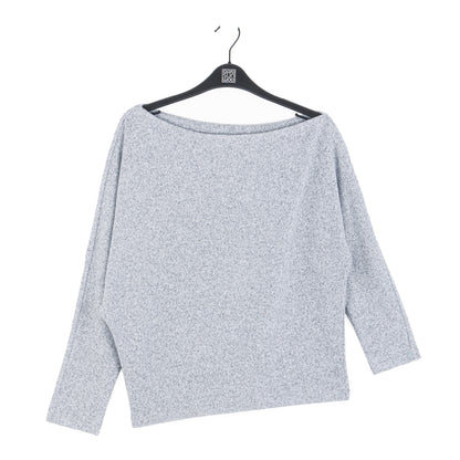 Clara Sunwoo Value - Plush Shimmer - Angled Neck Sweater - Gray