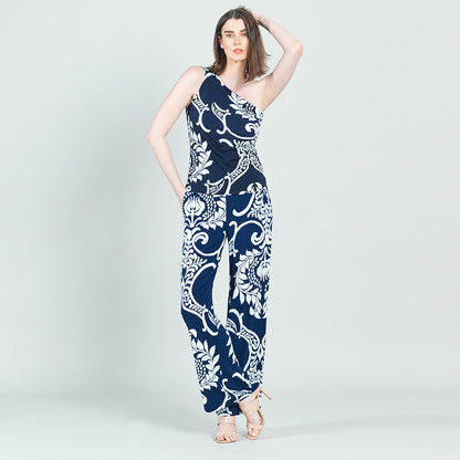 Clara Sunwoo Essential - One Shoulder Top - Paisley Leaf - Final Sale!