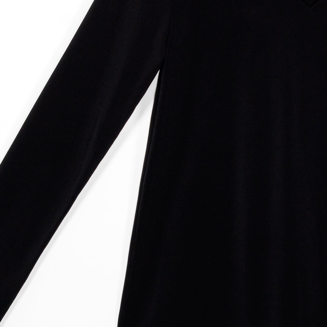 Clara Sunwoo Smart Buy - V-Neck Side Flow Top - Black - Final Sale