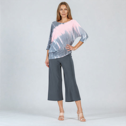 Clara Sunwoo Everyday - Half & Half Sleeve Top - Blush Ombre - Final Sale