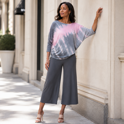 Clara Sunwoo Everyday - Half & Half Sleeve Top - Blush Ombre - Final Sale