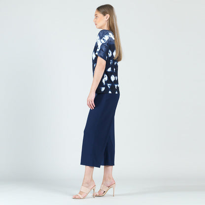 Clara Sunwoo Signature - Back Cut Out Top - Diamond Navy - Final Sale