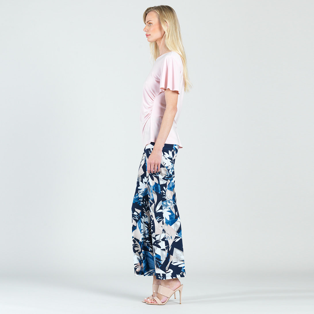 Clara Sunwoo Best Seller - Side Cinched Flounce Sleeve Top - Rose - Final Sale!