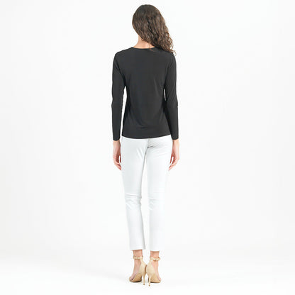 Clara Sunwoo Everyday - Signature Crew Neck Top - Black - Final Sale
