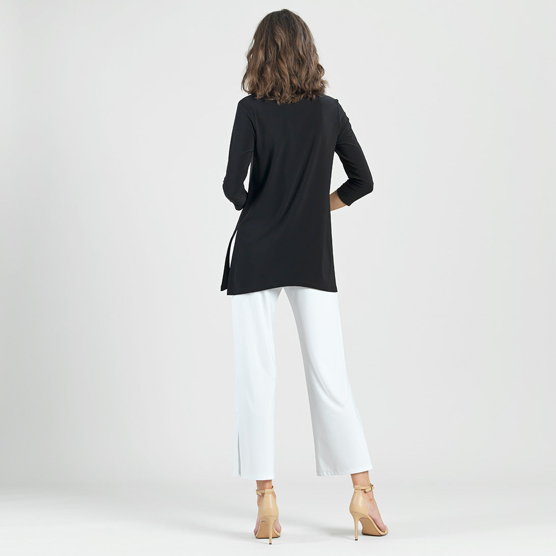 Clara Sunwoo Best Price - Side Vent Kerchief Hem Tunic - Black - Final Sale