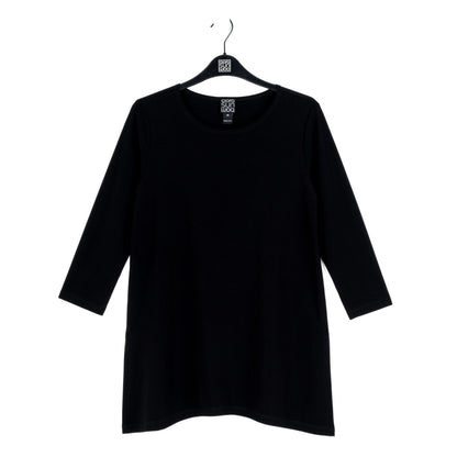 Clara Sunwoo Best Price - Side Vent Kerchief Hem Tunic - Black - Final Sale