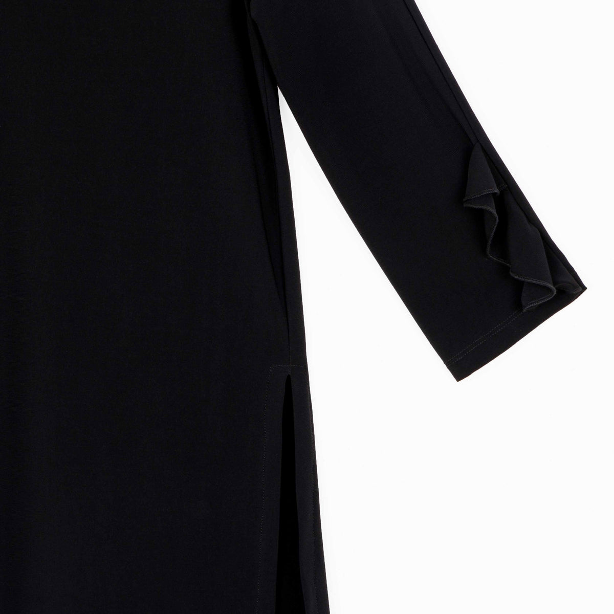 Clara Sunwoo Latest - Flutter Cuff Side Vent Tunic - Black - Final Sale!