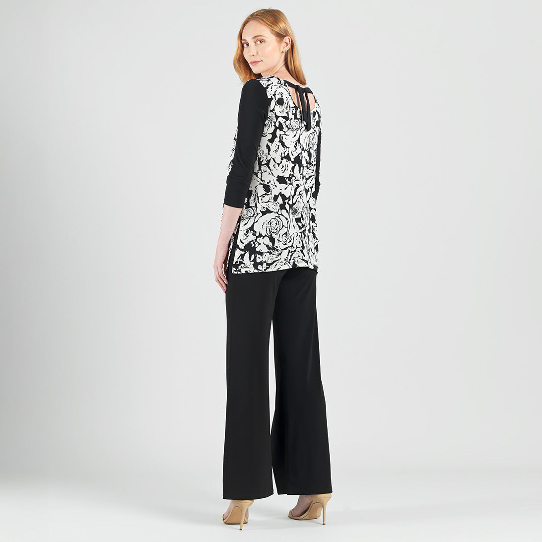 Clara Sunwoo Smart Buy - Back Tie Side Vent Tunic - Abstract Rose - Final Sale