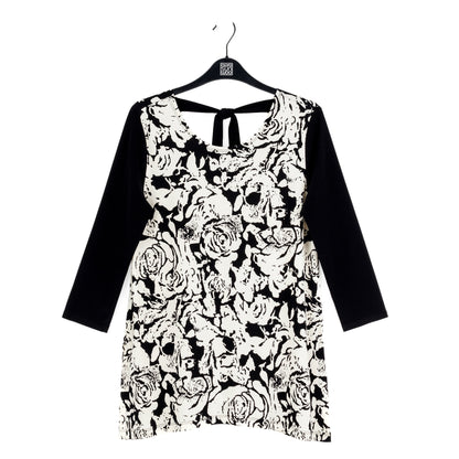 Clara Sunwoo Smart Buy - Back Tie Side Vent Tunic - Abstract Rose - Final Sale