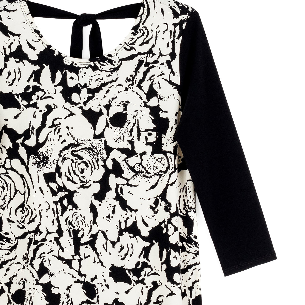 Clara Sunwoo Smart Buy - Back Tie Side Vent Tunic - Abstract Rose - Final Sale