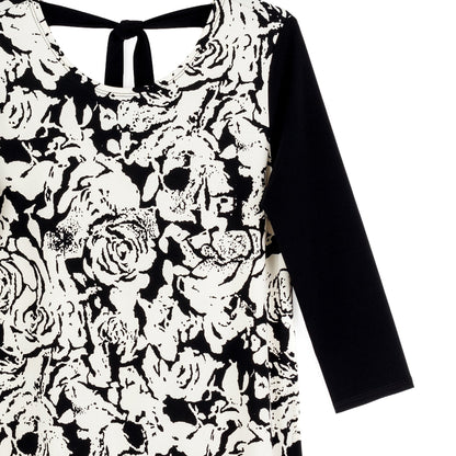 Clara Sunwoo Smart Buy - Back Tie Side Vent Tunic - Abstract Rose - Final Sale